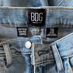 Urban Outfitters BDG Girlfriend High Rise Crop Jeans
